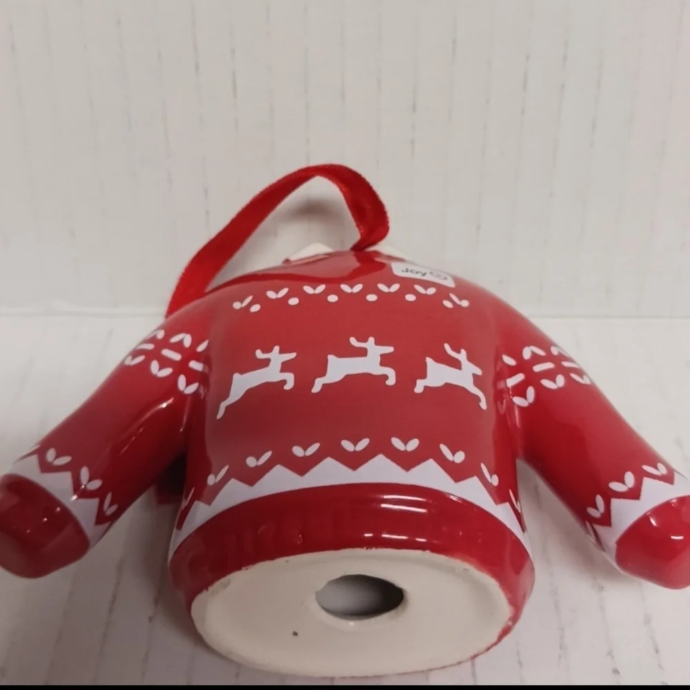 Target Christmas Sweater Ceramic Ornament